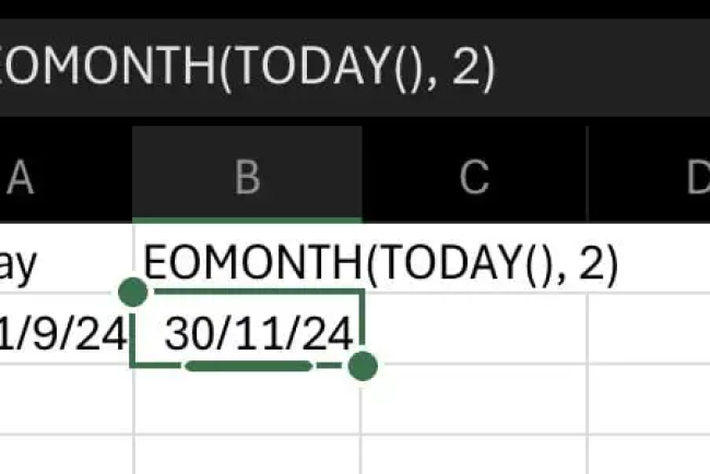 Excel Date Logic Explained Visually: TODAY, EOMONTH & NETWORKDAYS