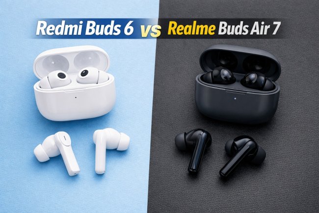 Redmi Buds 6 vs Realme Buds Air 7: Complete Specs & Real-World Comparison