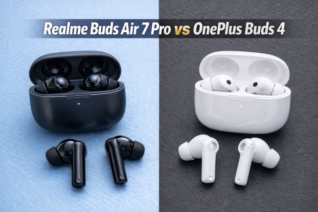 Realme Buds Air 7 Pro vs OnePlus Buds 4: Detailed Specs & Real-World Comparison
