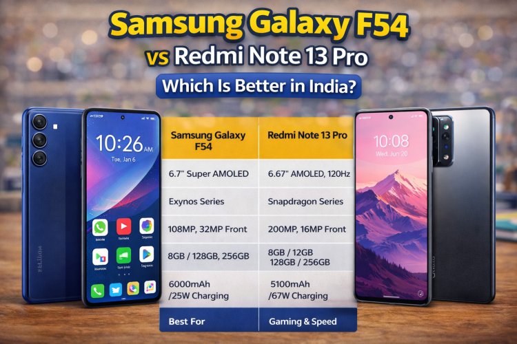 Samsung Galaxy F54 vs Redmi Note 13 Pro: Detailed Comparison for India
