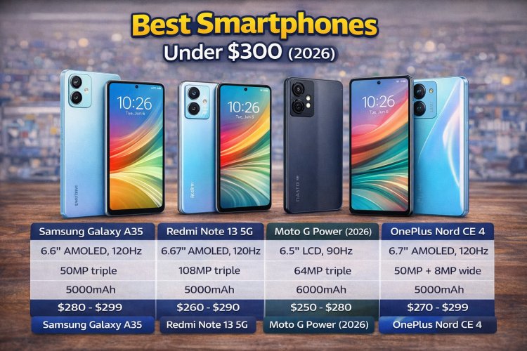 Best Smartphones Under $300 (2026): In-Depth Buyer’s Guide